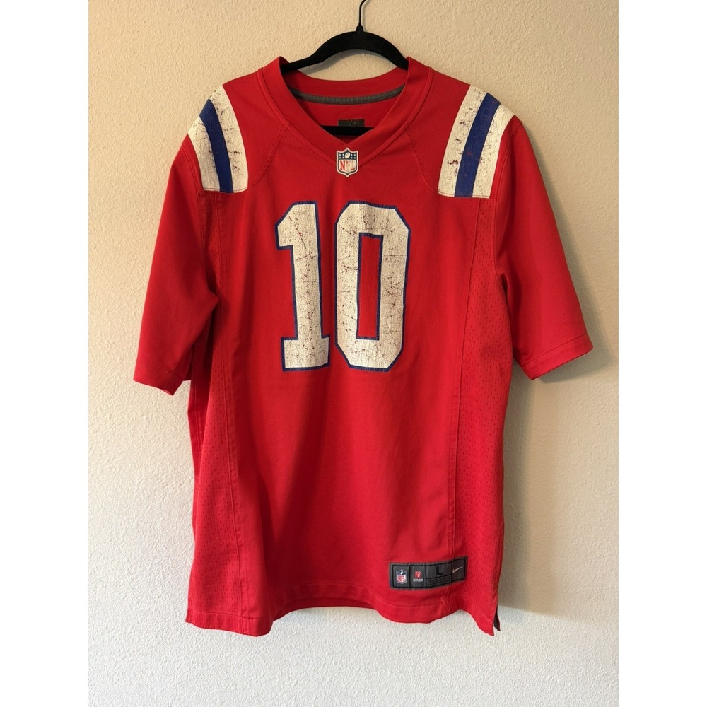 Mac Jones‎ Nike NFL New England Patriots Men's Player Jersey Red Large
